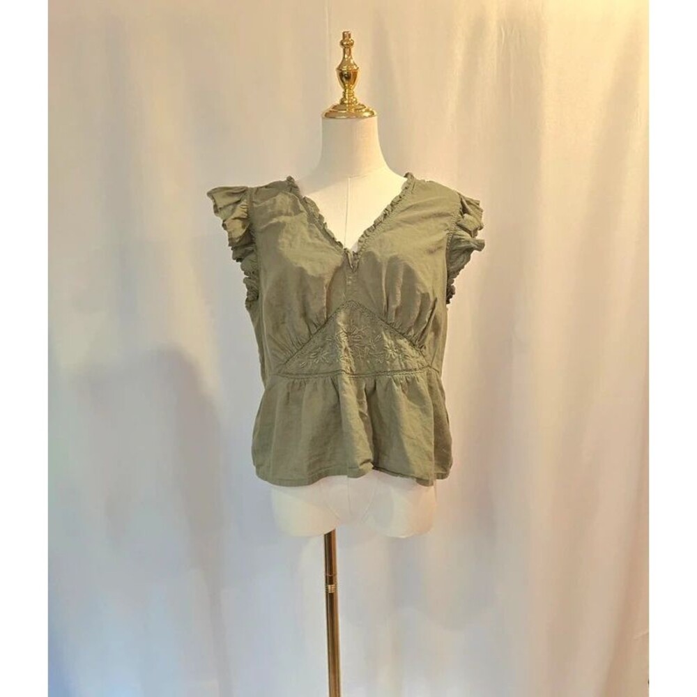 Ruffle sleeve top